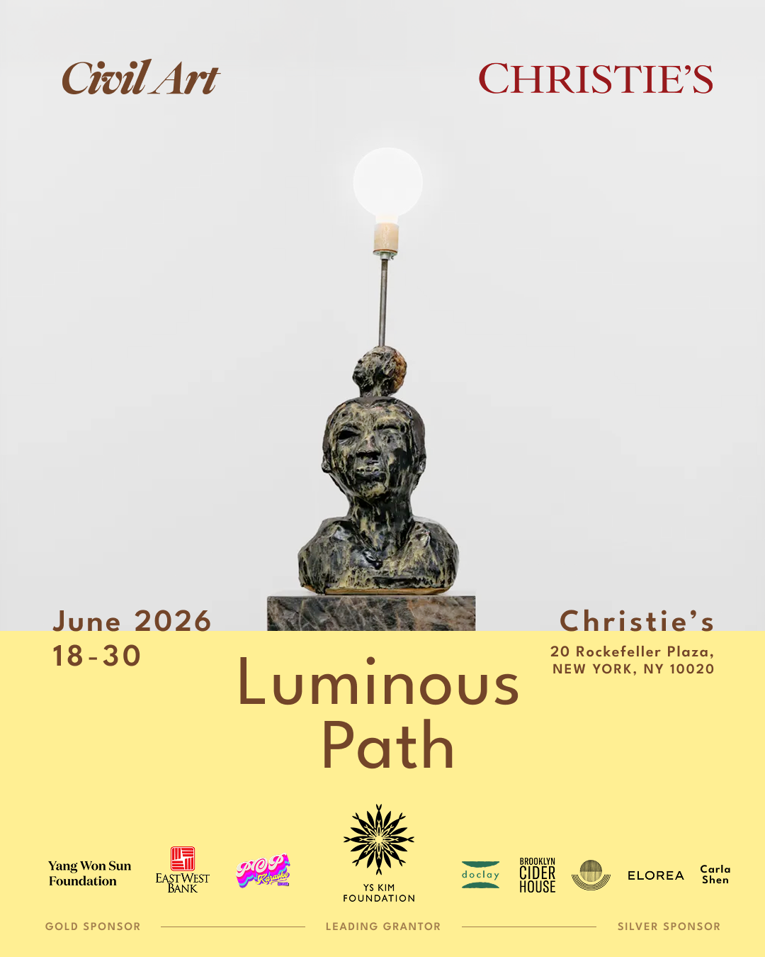 Civil Art × Christie's New York Co-Hosted Exhibition Support — Luminous Path